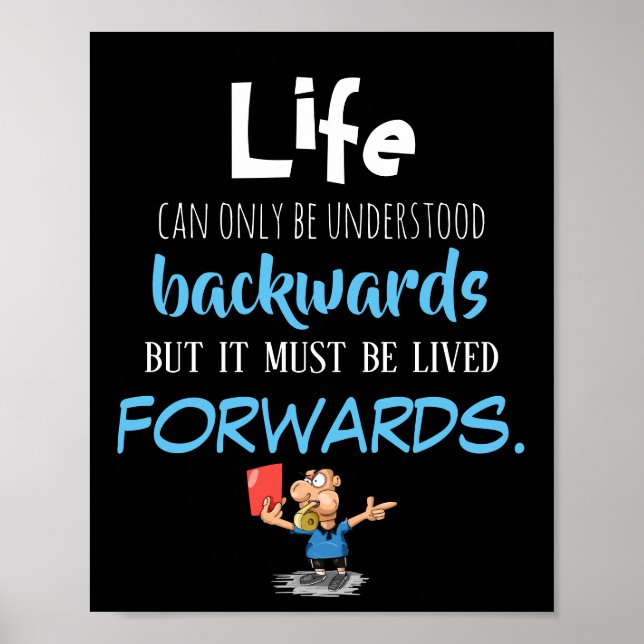 Life Forward Quote Poster (Front)