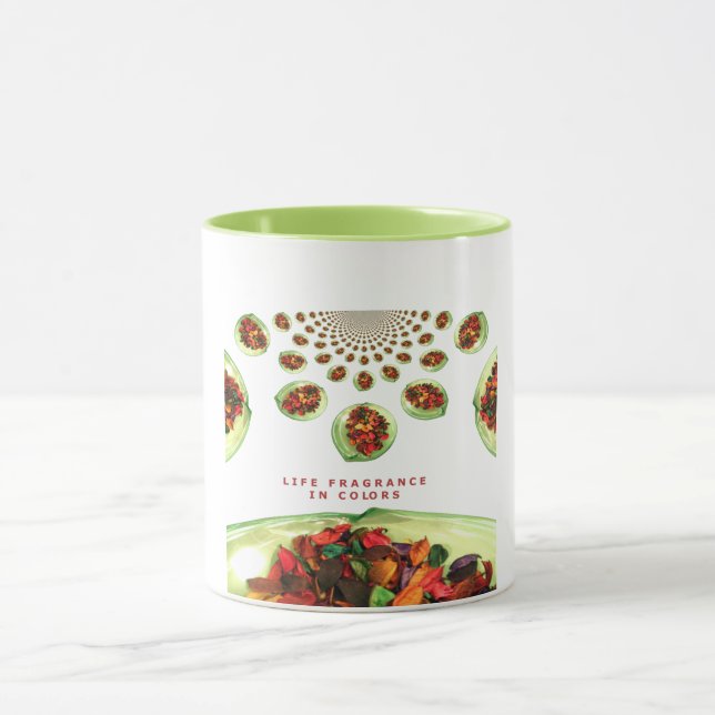 Life Fragrance in colour potpourri Mug (Center)