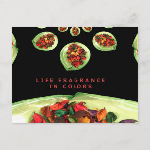 Life Fragrance in colour potpourri Postcard
