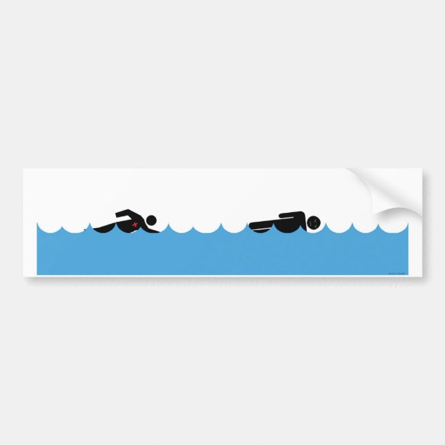 Life Gaurd - Drowning Bumper Sticker (Front)