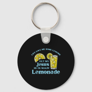 Life Gave Lemon Jesus Made Lemonade Christian Men Key Ring