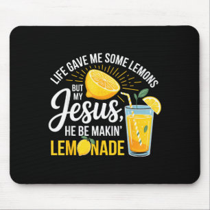 Life Gave Me Lemons Jesus Lemonade Funny Christian Mouse Mat