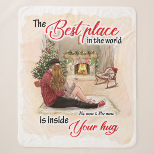 Life Gifts   The Best Place In The World Sherpa Blanket