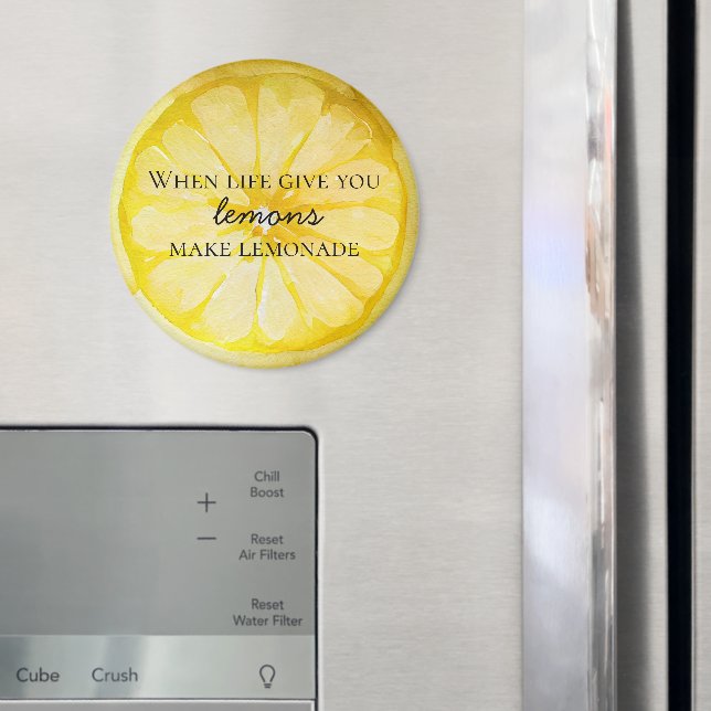Life Gives You Lemons Quote Magnet (In Situ (Fridge))