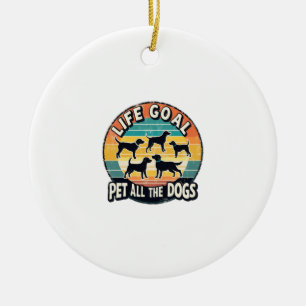 Life Goal Pet All The Dogs Ceramic Tree Decoration