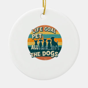 Life Goal Pet All The Dogs Copy Ceramic Tree Decoration