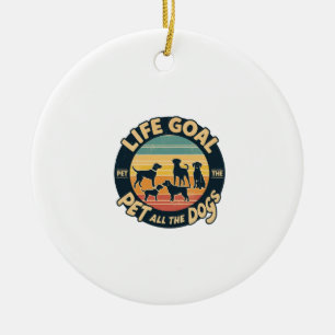 Life Goal Pet All The Dogs Copy Copy Ceramic Tree Decoration