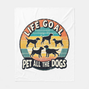 Life Goal Pet All The Dogs Fleece Blanket
