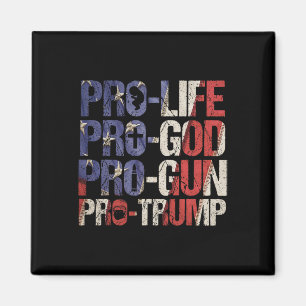 Life God Gun Trump Usa Re-elect Donald Trump 2020  Magnet