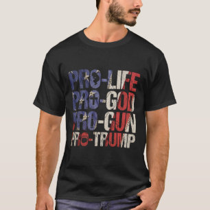 Life God Gun Trump Usa Re-elect Donald Trump 2020  T-Shirt