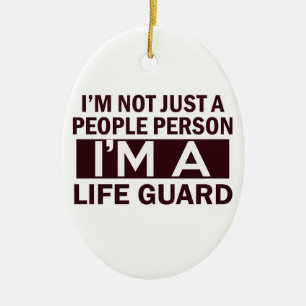 life guard design ceramic tree decoration