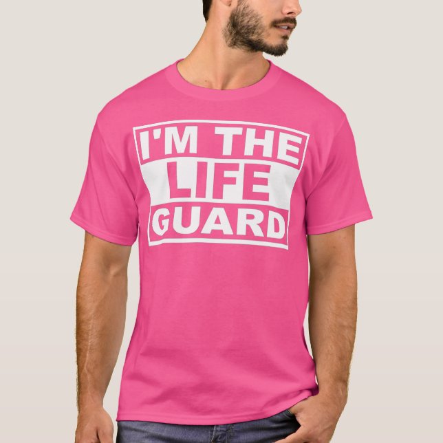 Life Guard Square Graphic T-Shirt (Front)