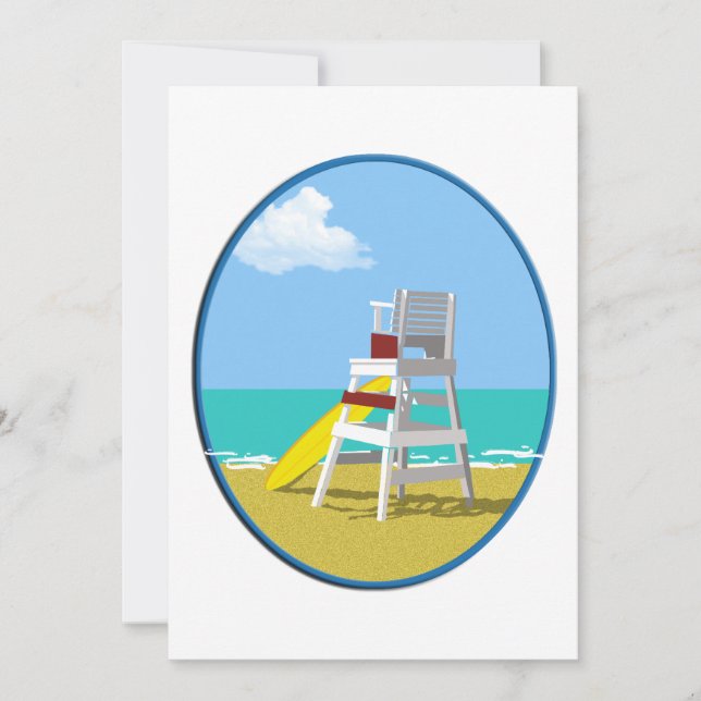 Life Guard Stand Invitation (Front)