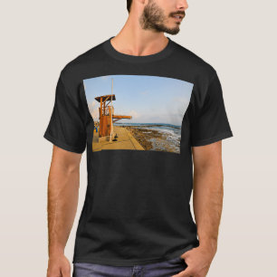 life guard station on the beach at Paphos Cyprus T-Shirt