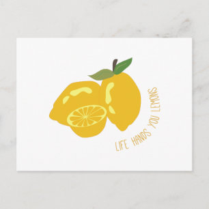 Life Hands Lemons Postcard