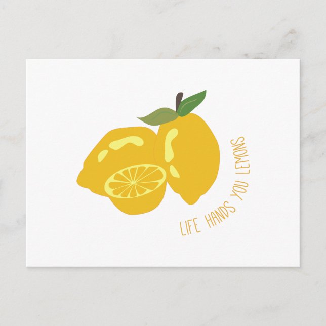 Life Hands Lemons Postcard (Front)
