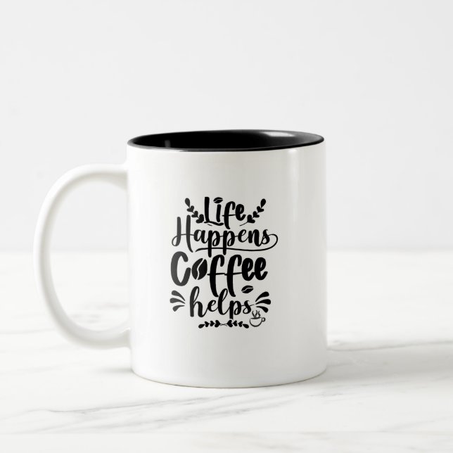 Life Happen Coffee Help Mug  (Left)