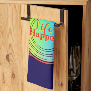 Life Happens Camera Image    Tea Towel