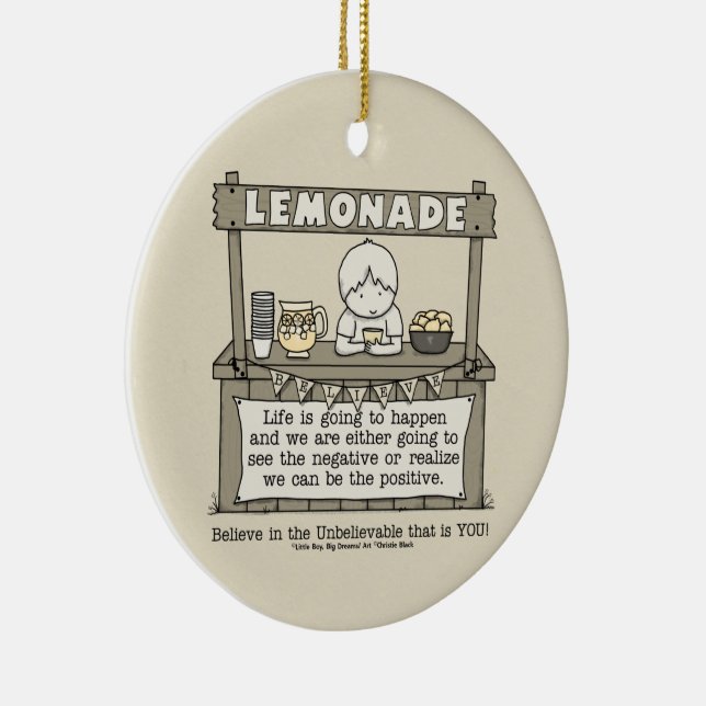 Life Happens Ceramic Tree Decoration (Right)