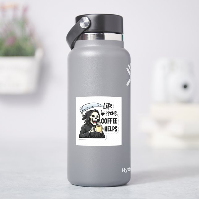 Life Happens Coffee Helps Grim Reaper (HydroFlask)
