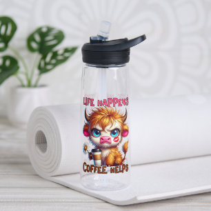 Life Happens Coffee Helps  Water Bottle