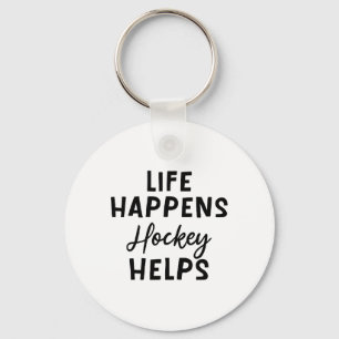 Life Happens Hockey Helps _5 Key Ring
