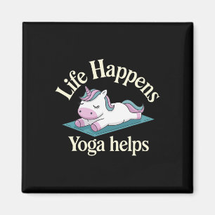 Life Happens Yoga Helps _17 Magnet
