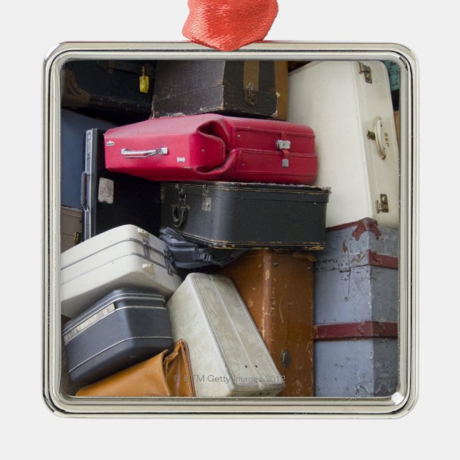 Life has a lot of baggage metal tree decoration (Front)