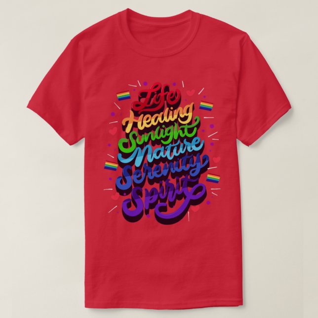 Life Healing Sunlight Nature Serenity Spirit T-Shirt (Design Front)