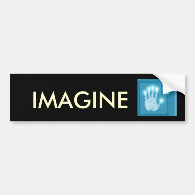 LIFE, IMAGINE, DESTINY BUMPER STICKER (Front)