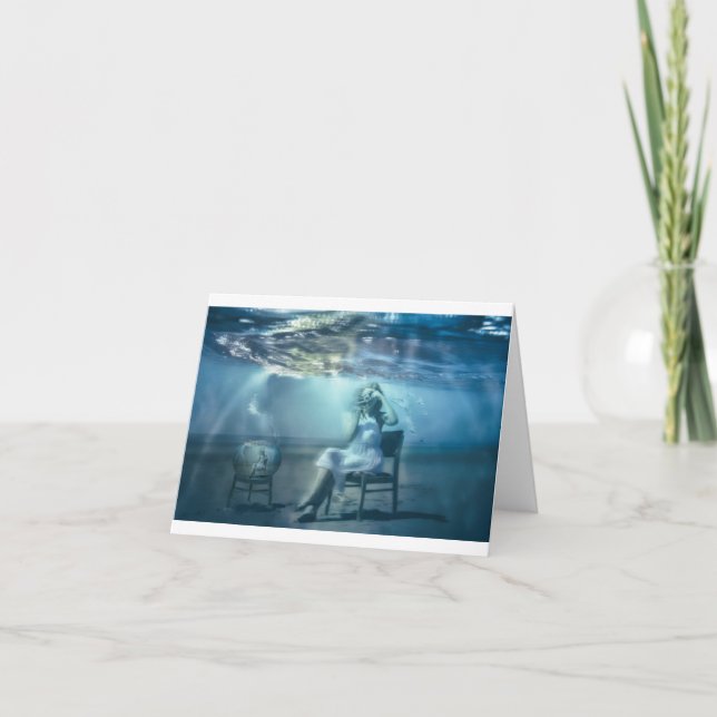 Life in a Goldfish Bowl surreal art birthday other Card (Front)