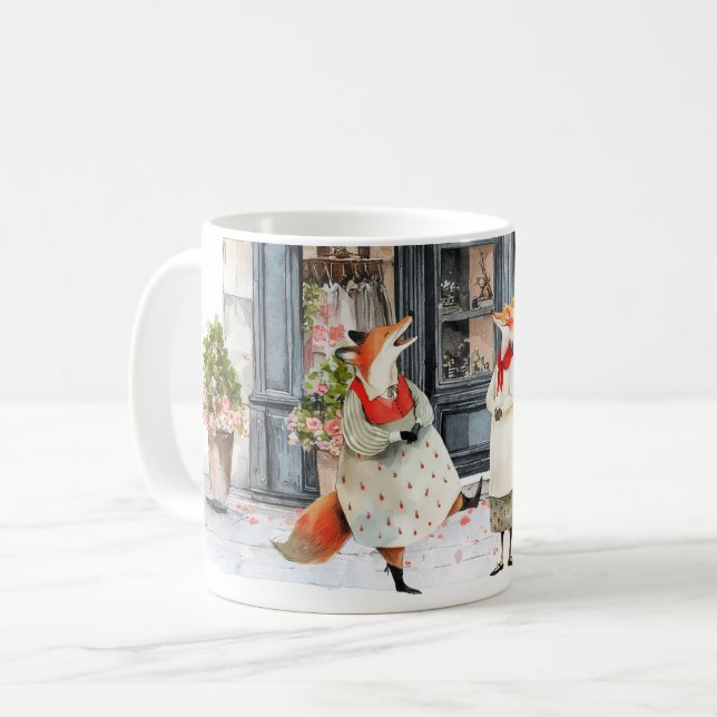 Life in Fox Town Series - Silly Jokes Coffee Mug (Front Left)