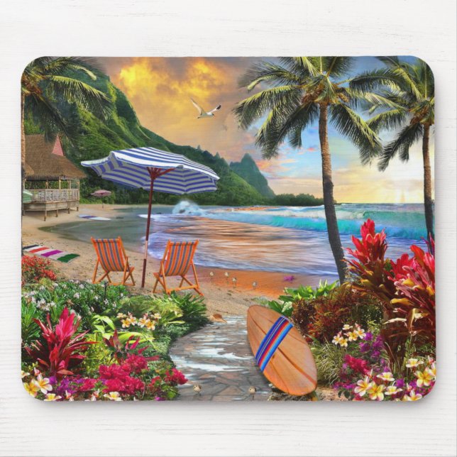 Life in Hawaii Fine Art Mouse Mat (Front)