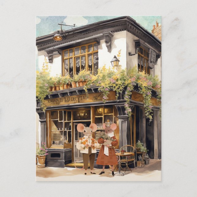Life in Mice Town - Childhood Friends Postcard (Front)