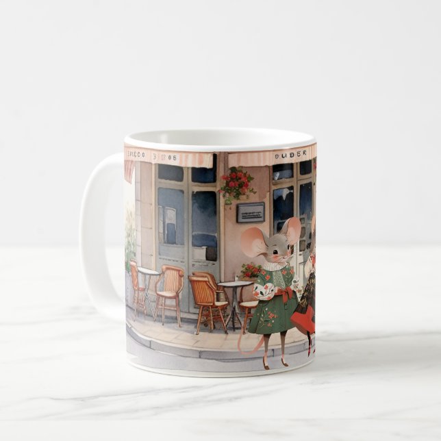 Life in Mice Town - Girls' Day Out Coffee Mug (Front Left)