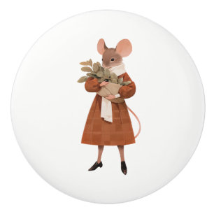 Life in Mice Town Series # 9 Ceramic Pull