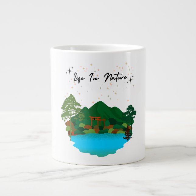 Life in Nature Large Coffee Mug (Front)