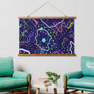 Life in Space Hanging Tapestry