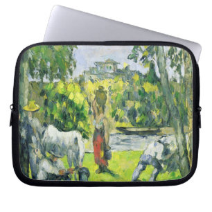Life in the Fields, c.1875 (oil on canvas) Laptop Sleeve