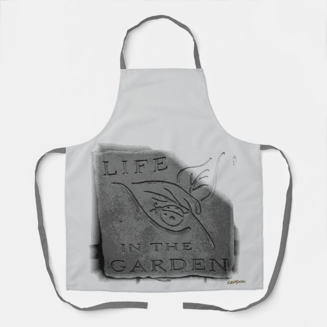 Life in the Garden Long Apron (Front)