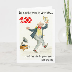 'Life in Your Years' 100th Birthday Card