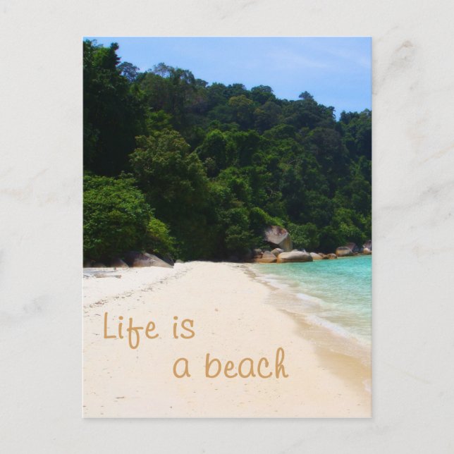 Life is a Beach Postcard (Front)