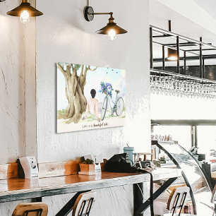 Life is a Beauitful Ride Bicycle Canvas Print