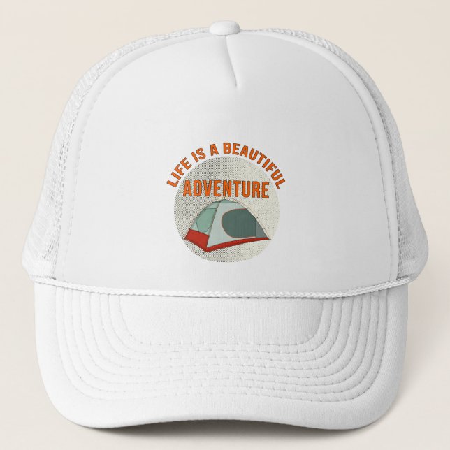 Life is a Beautiful Adventure Trucker Hat (Front)