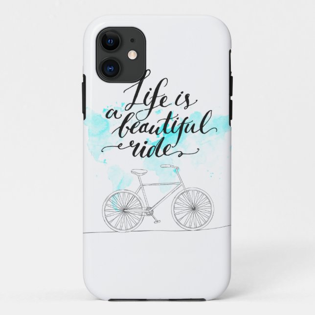 Life Is A Beautiful Ride Blue Case-Mate iPhone Case (Back)