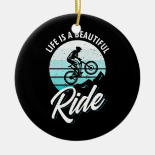 Life Is A Beautiful Ride Ceramic Tree Decoration
