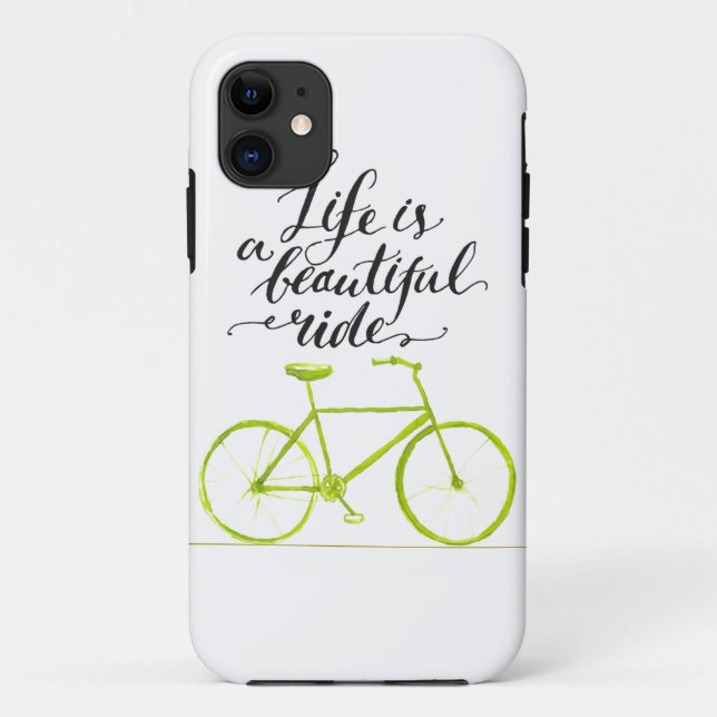 Life Is A Beautiful Ride Lime Green Case-Mate iPhone Case (Back)