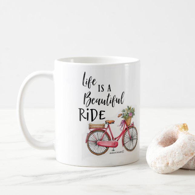 LIFE IS A BEAUTIFUL RIDE MUG (With Donut)