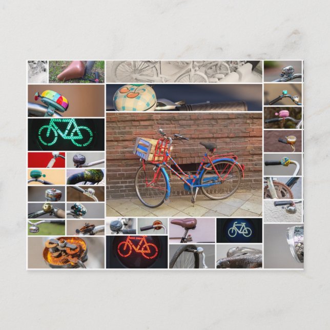 Life is a beautiful ride on a bicycle! postcard (Front)