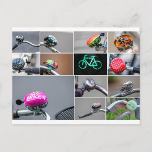 Life is a beautiful ride on a bicycle! postcard